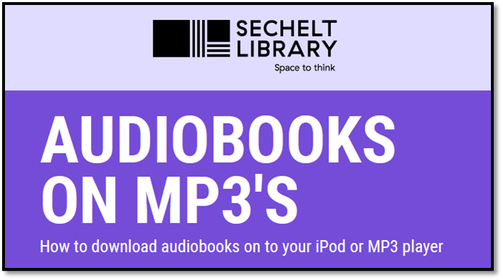 Help listening to audiobooks on your computer or transferring to an iPod/MP3 player