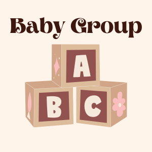 Three children's alphabet blocks labelled A, B and C