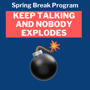 Bomb with lit fuse under the words Keep Talking and Nobody Explodes